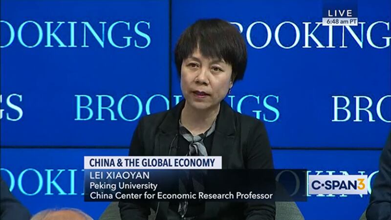 北大国发院助理教授雷晓燕（视频截图/CSPAN3）