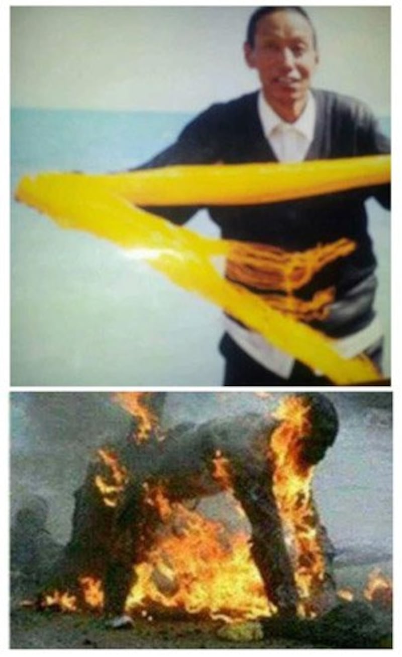 图片： 自焚身亡的甘肃省甘南合作市藏人旦真多吉。 （受访人提供/记者丹珍）