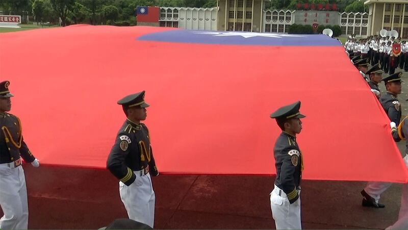 资料照：2024年6月16日，台湾陆军军官学校在高雄凤山举行黄埔建校一百周年校庆。（记者夏小华摄）