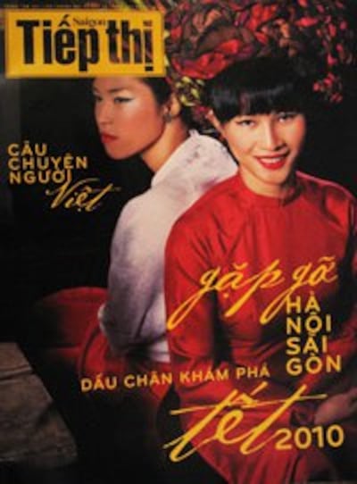 Báo Sài Gòn Tiếp Thị Xuân Canh Dần. RFA Photo.