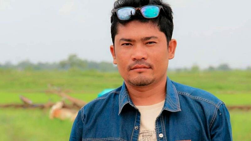 ရန်ကုန်မြို့၊ အင်းစိန်အကျဉ်းထောင်တွင် သေဆုံးခဲ့သည့် DVB သတင်းထောက်ဟောင်း ကိုနေလင်းထိုက်အား တွေ့ရစဉ်။ (Photo: Facebook/ Nay Linn Htike)