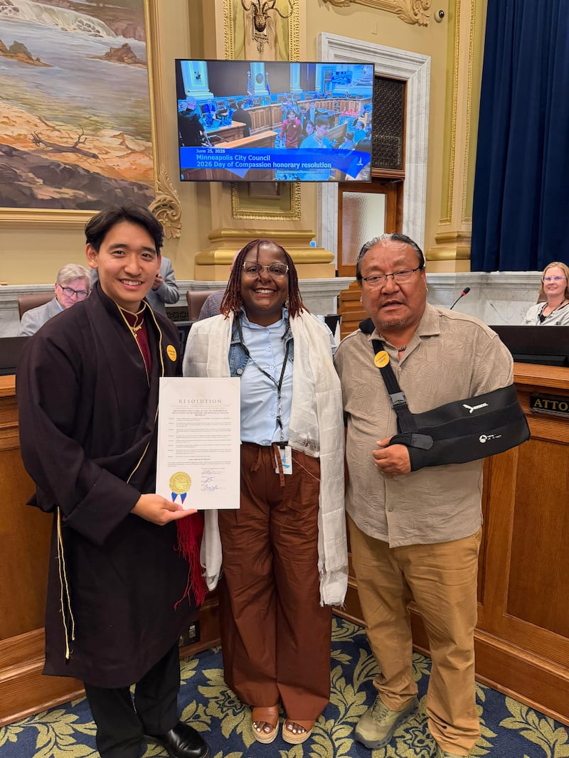 ཨ་རིའི་རྒྱལ་ཡོངས་དྭང་བླངས་བོད་དོན་ཞུ་གཏུག་ལས་འགུལ་གྱི་འབྲེལ་མཐུད་པ་བསྟན་འཛིན་ཆོས་བཟང་ལགས་དང་།  བོད་རིགས་སྤྱི་མཐུན་ཚོགས་པའི་ཚོགས་གཞོན་བཀྲིས་ཉི་མ་ལགས། ༢༠༢༦།༦།༢༥
