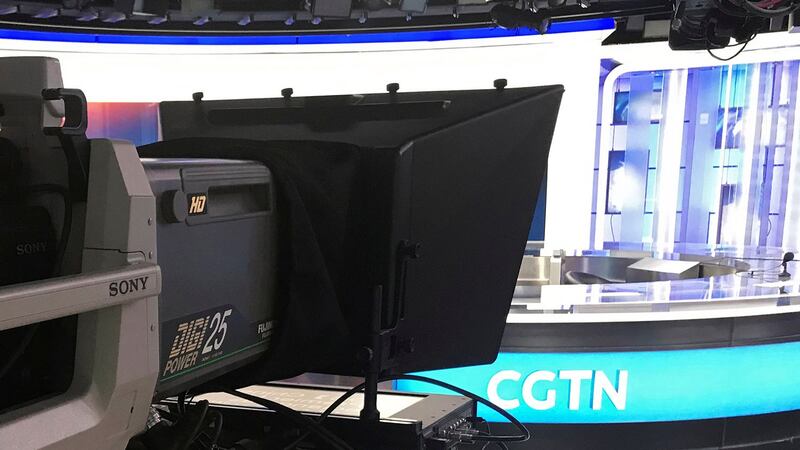 CGTN演播室(路透社)