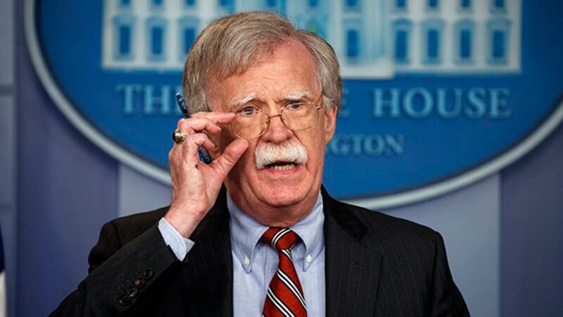 曾经出任美国特朗普政府国家安全顾问的博尔顿（John Bolton)（美联社）