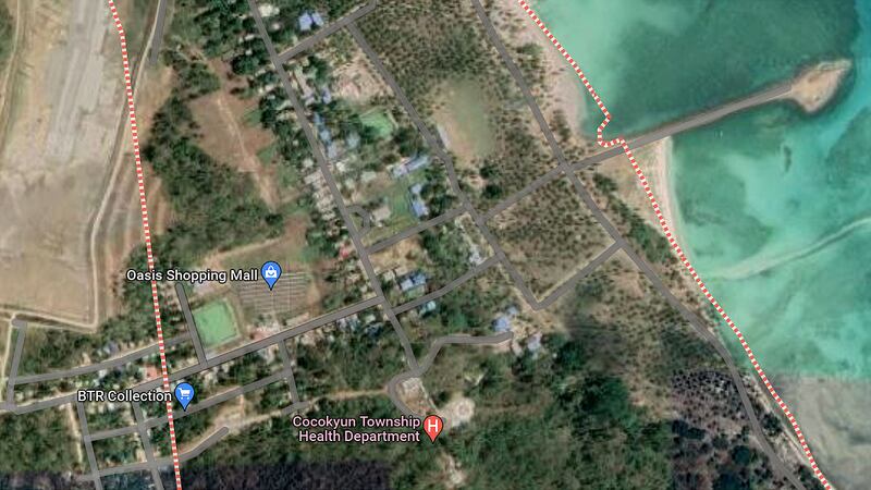 ကိုကိုးကျွန်းကို Google Map တွင် တွေ့ရစဉ်။ (Photo: Google Map)