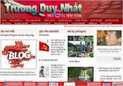 Trang blog Một Góc Nhìn Khác trước khi bị đóng