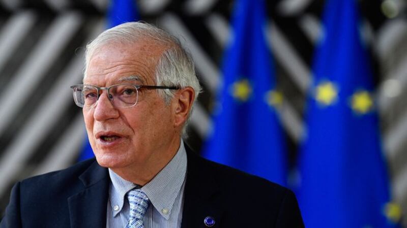 欧盟外交与安全政策高级代表博雷利(Josep Borrell )表示,不要将欧盟连接国际策略视为中国的“一带一路” 替代方案。(法新社图片)