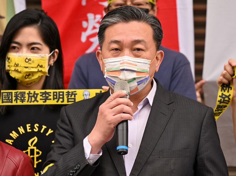 民進黨立委王定宇：希望中國用自己的標準讓李明哲回到台灣。（鍾廣政 攝）