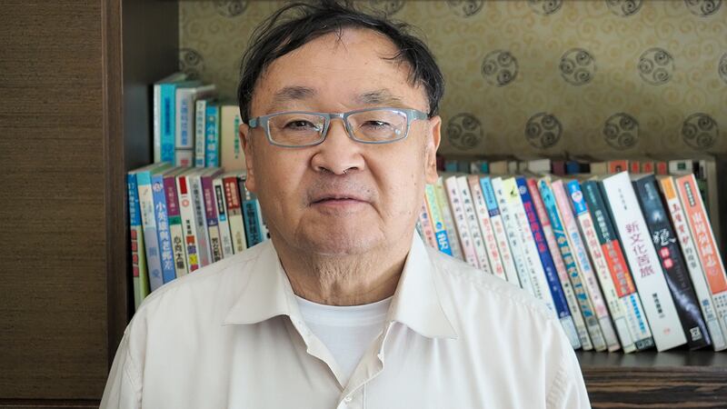 2021年4月6日,淡江大學榮譽教授陳一新:解放軍機和遼寧號航母進入台灣西南方,主要目標是美國而非台灣。(鍾廣政 攝)
