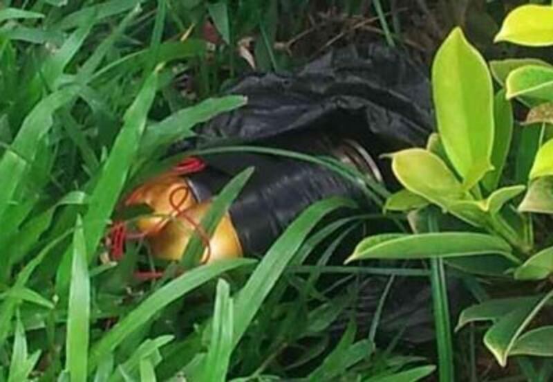 The grenades found near Freedom Park, Sept. 13, 2013. Credit: RFA
