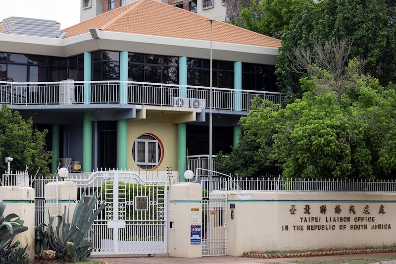 The Taipei Liaison Office in South Africa which is Taiwan's representative office in South Africa's administrative capital, Pretoria, Oct. 22, 2024.