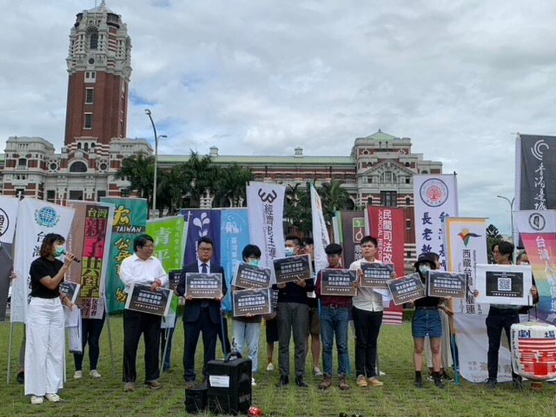 香港边城青年与公民团体将合办613晚会。(记者 黄春梅摄)