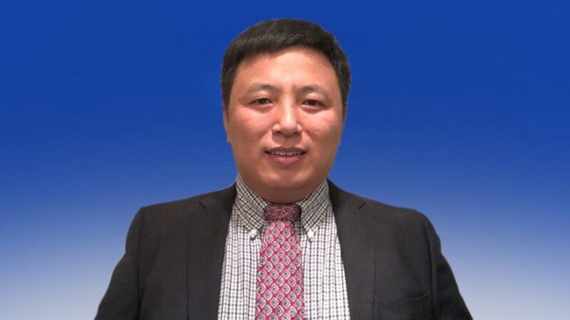 中国维权律师陈建刚指“中国人权研究会”是共产党组织。(照片:陈建刚提供)