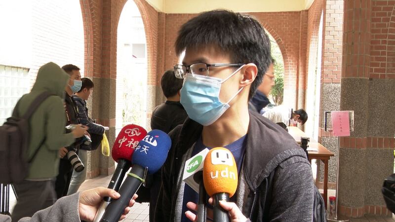 台大马来西亚学生周同学。(记者李宗翰摄)