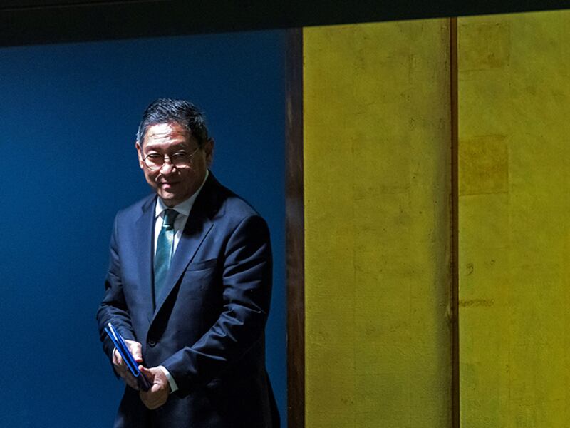 Deputy Prime Minister of Cambodia Sok Chenda Sophea arrives to address the 79th United Nations General Assembly at U.N. headquarters in New York, U.S.  (Reuters/Eduardo Munoz)