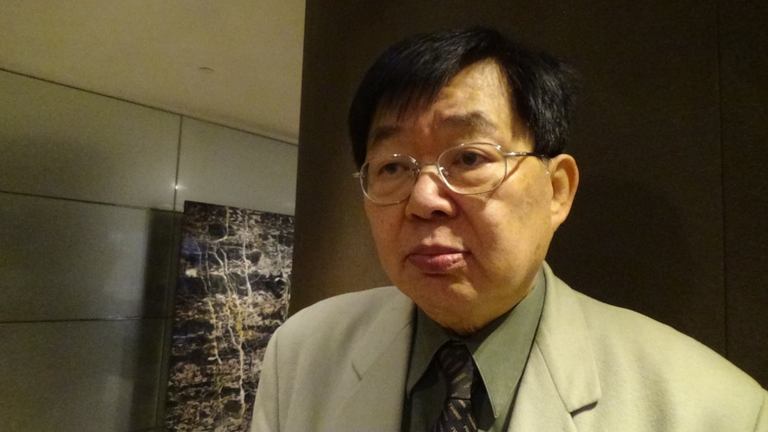 政治大學國際關係研究中心美歐所研究員嚴震生。（夏小華攝）