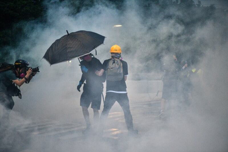 香港人做了150年的英国顺民,给中国统治不到30年就爆发血性。(法新社)