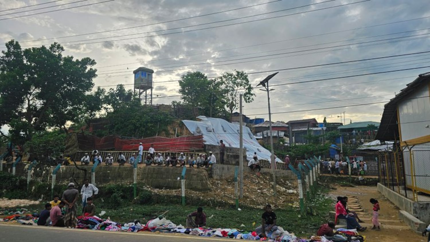 Rohingya gather at the Kutupalong-Balukhali Extension Camp in Cox’s Bazar, known as the world’s largest refugee settlement, Sept. 29, 2024.