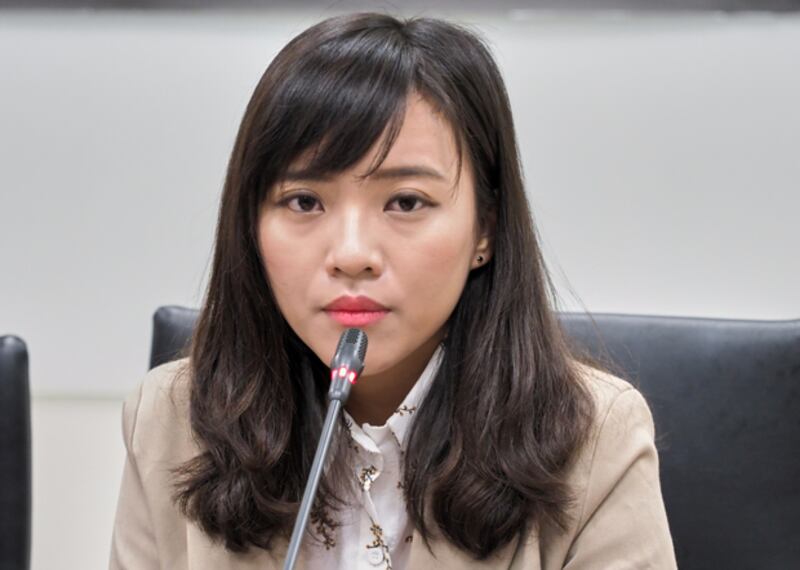 高雄市議員黃捷：韓國瑜應先表態撐香港，大家才會相信他推動「香港村」的立場。（鍾廣政 攝 / 2019年3月25日）