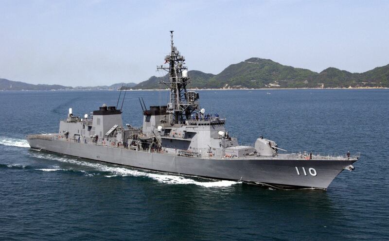 日本海上自卫队2月2日将派遣新型导弹驱逐舰高波号到中东执行情报搜集任务。（JMSDF）