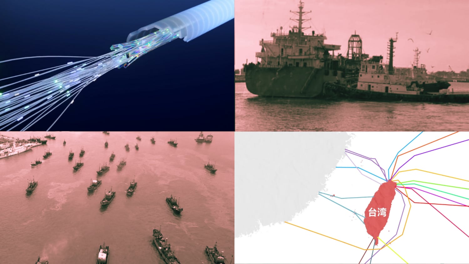 How undersea communication cables surrounding Taiwan could be targeted by China