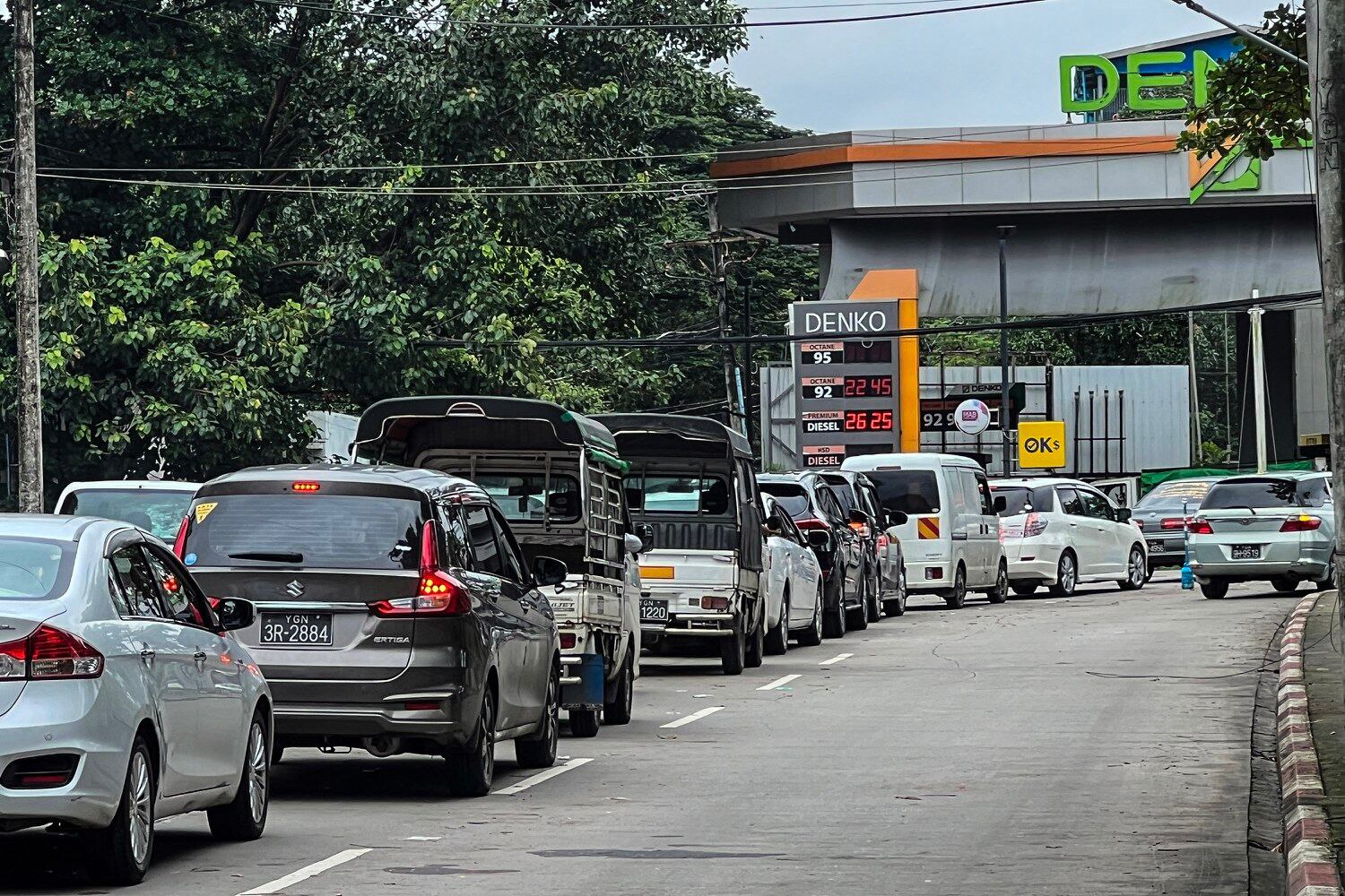 Pain at the pump for Myanmar motorists as fuel shortage sends prices soaring