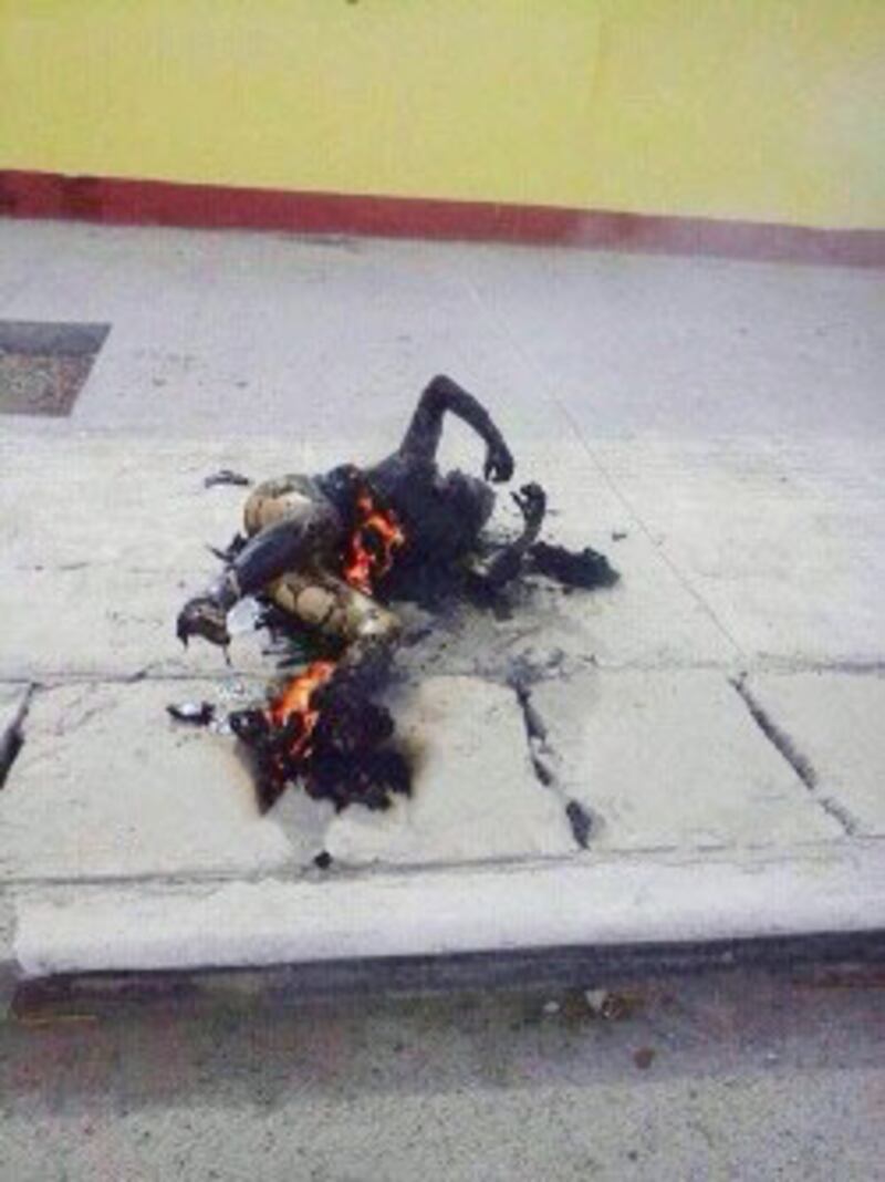 才白12月22日在鄉鎮街道自焚身亡。（照片來自西藏人權民主促進中心）