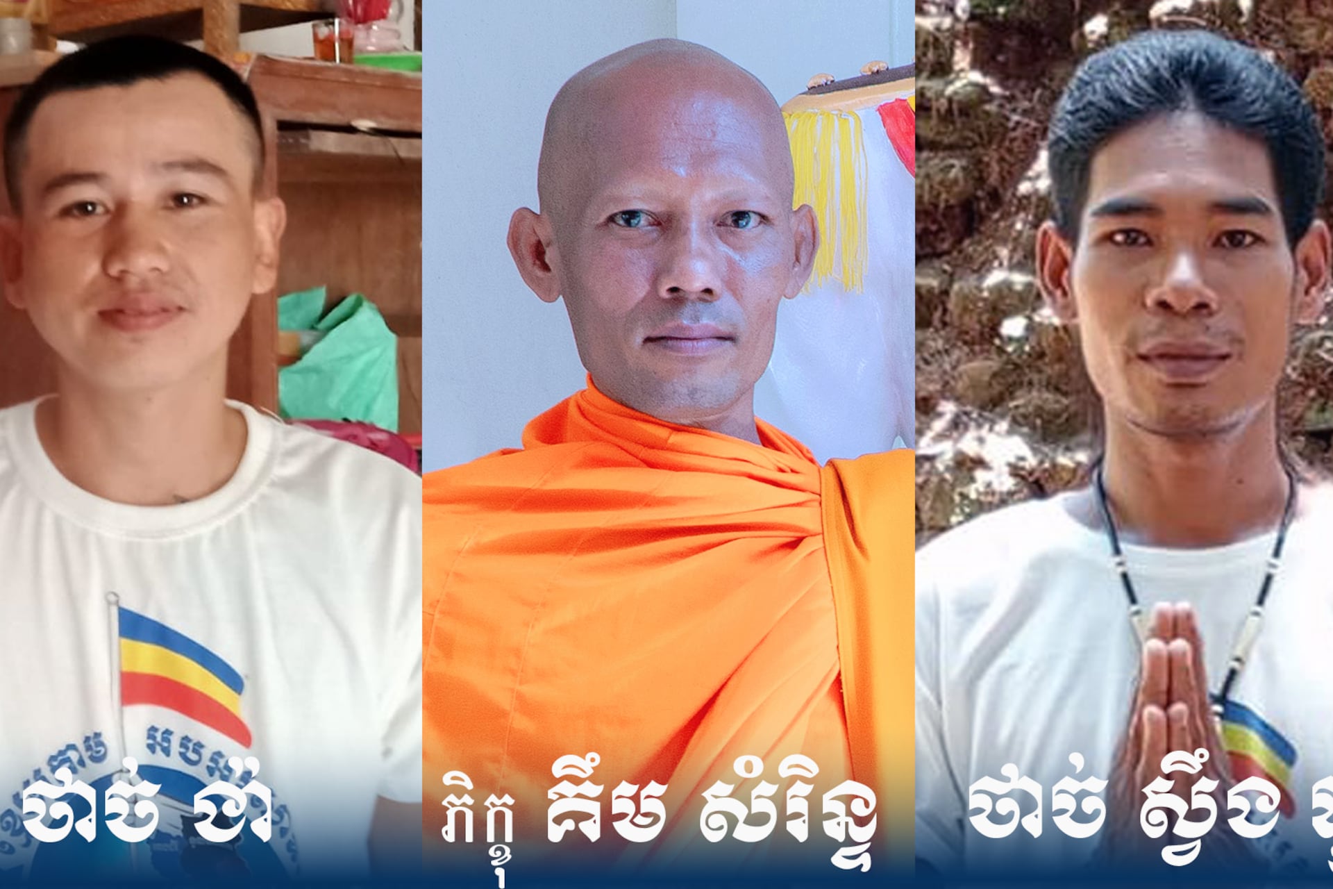 A monk, Venerable Kim Som Rinh, and two activists Thach Nga and Thach Xuan Dong were arrested by Vietnam on Thursday, March 27, 2025.