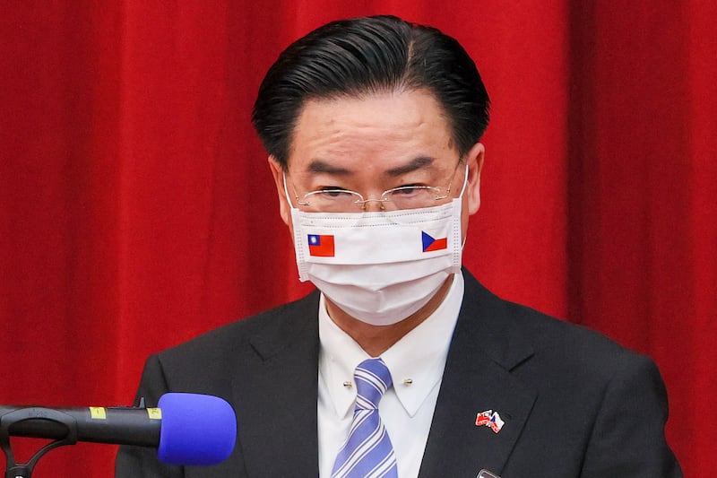 2020年8月31日,台灣外交部長吳釗燮:維斯特奇爾以實際行動到台灣訪問,展現對台灣的重視。(中央社提供)