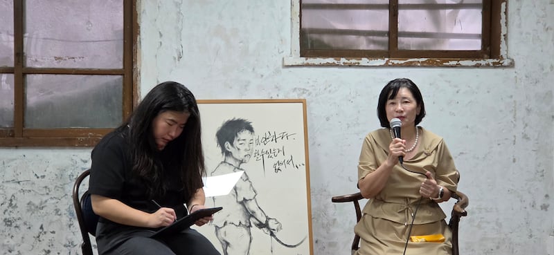 북창 제18호 관리소 구금 생존자 김혜숙 씨.
