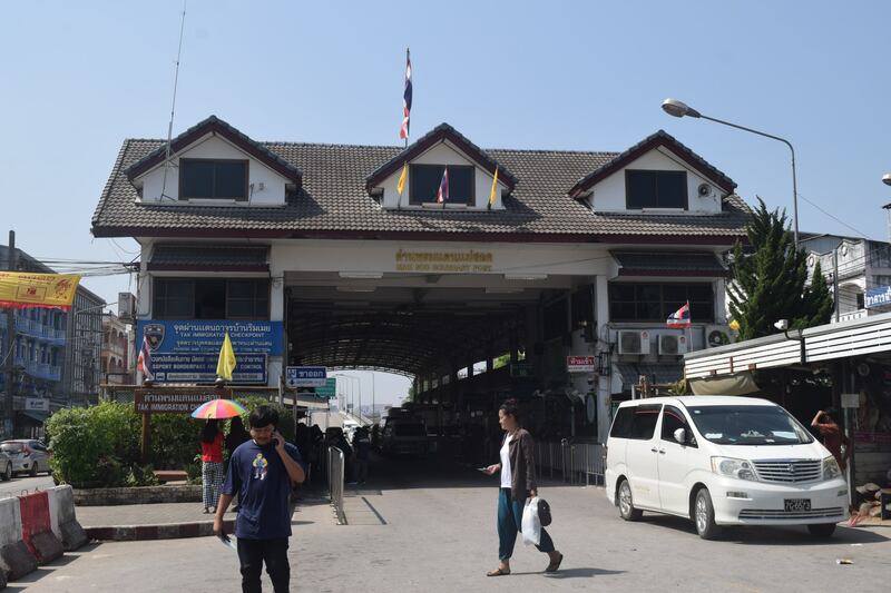 Thailand's Mae Sot border checkpoint at the 1st Thai–Myanmar Friendship Bridge on Feb. 9, 2024..JPG