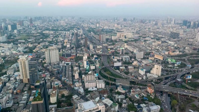 ဘန်ကောက်မြို့တစ်နေရာအား ၂၀၂၄ ခုနှစ်၊ ဖေဖော်ဝါရီလ ၂၈ ရက်နေ့ကတွေ့ရစဥ်။ (Photo: RFA)