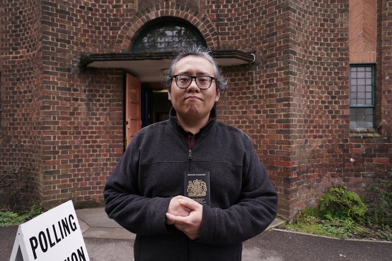 本身有英籍的港人戴智熙(Alan Dai)说,2019年的香港社会运动使他更珍惜现在手中得来不易的选票。(本台粤语组记者石头摄)