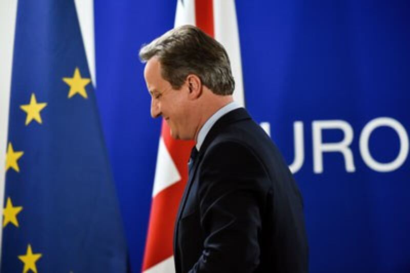 Thủ tướng Anh David Cameron tại Brussels, Bỉ hôm 28/06/2016. PHILIPPE HUGUEN / AFP.