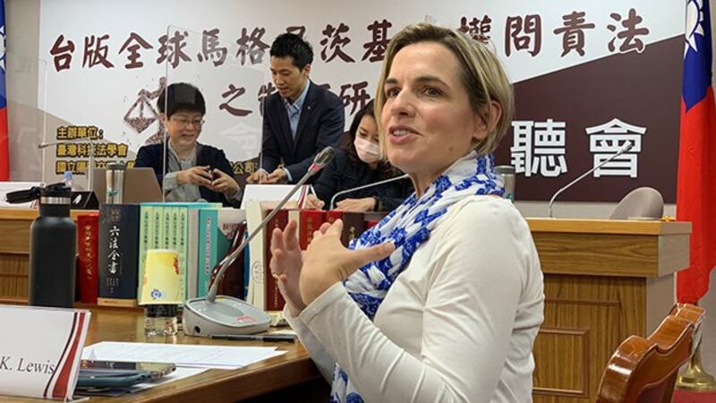 来自美国的中央研究院访问学者Margaret K. Lewis。（记者夏小华摄）