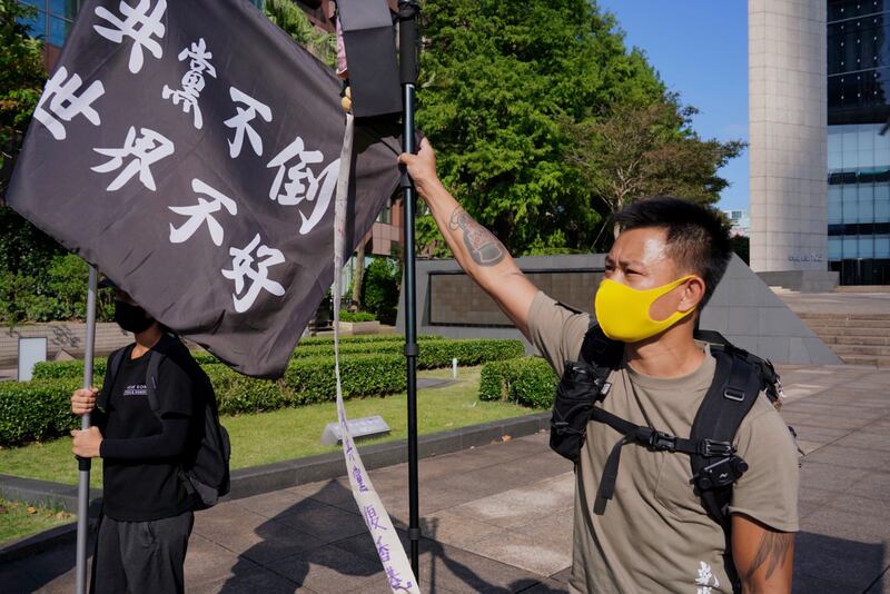 對湯偉雄而言，10月1日是國殤而非國慶。（淳音攝）
