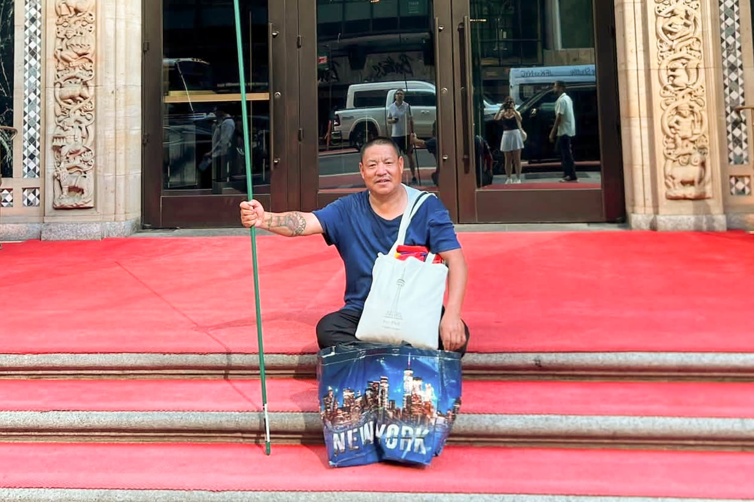 Lobga Rangzen poses for a photo in New York in this image posted to his Facebook page on July 2, 2026.