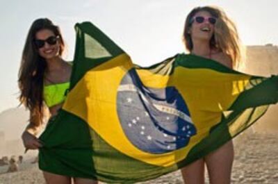 Ủng hộ viên bóng đá Brazil, ảnh minh họa. AFP photo