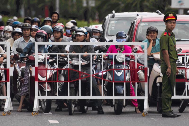 Hình minh họa. Giao thông ở Đà Nẵng nhân dịp Thượng đỉnh APEC vào tháng 11/2017.