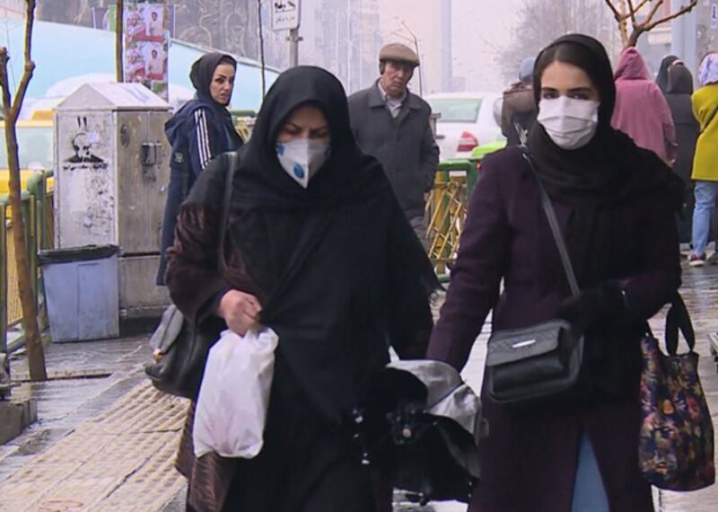 伊朗官方公布有388宗確診個案34人死亡,但被指瞞報疫情。(AP)