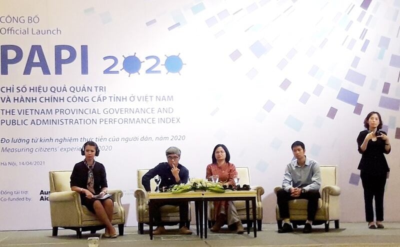 Công bố Chỉ số hiệu quả quản trị và hành chính công cấp tỉnh ở Việt Nam (PAPI) năm 2020.