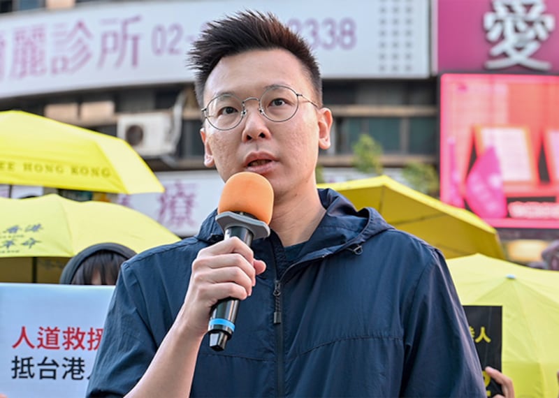 2020年10月25日，民進黨副秘書長林飛帆：台灣對港人的援助仍有需要檢討的地方。（鍾廣政 攝）