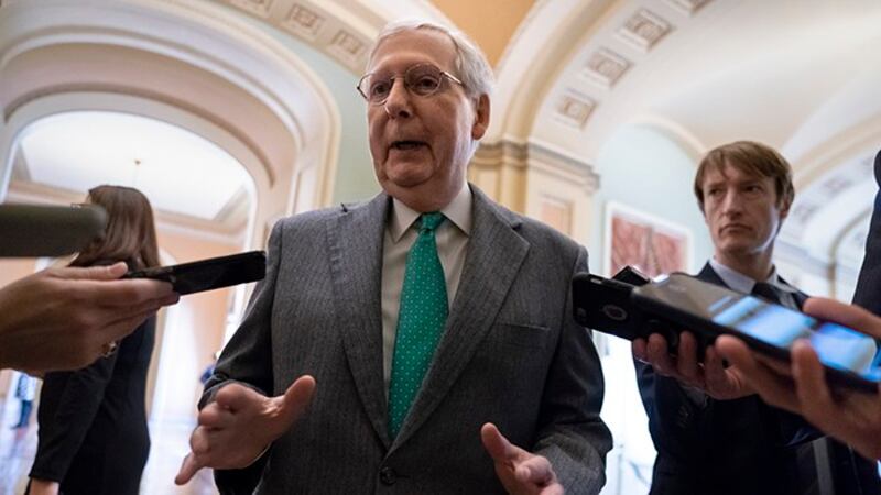 美国国会参议院多数党领袖麦康奈尔（Mitch McConnell）（美联社）