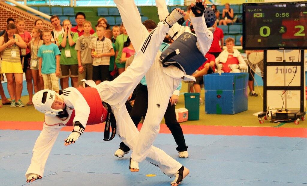 사진은 태권도 경기 모습.