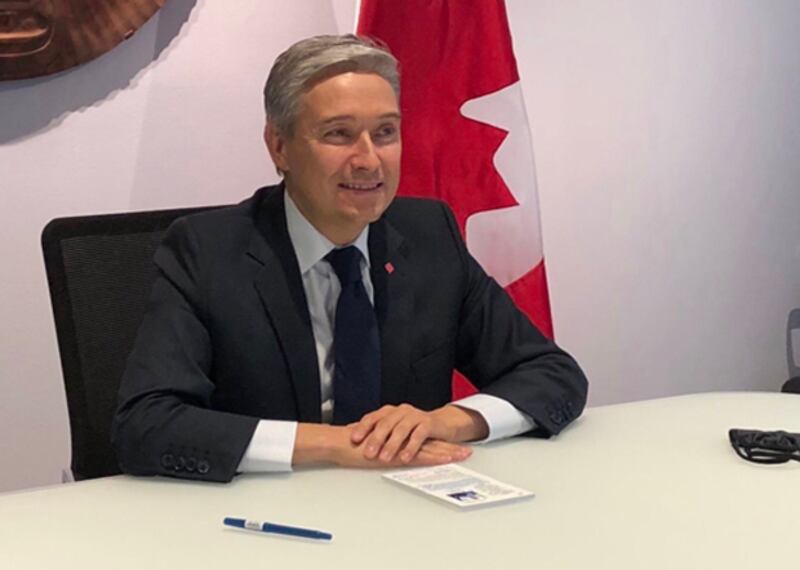加拿大外長商鵬飛（Francois-Philippe Champagne）批評叢培武發言不當無法接受。表明加拿大支持人權及維護公民權益。（商鵬飛推特圖片 / 拍攝日期不詳）