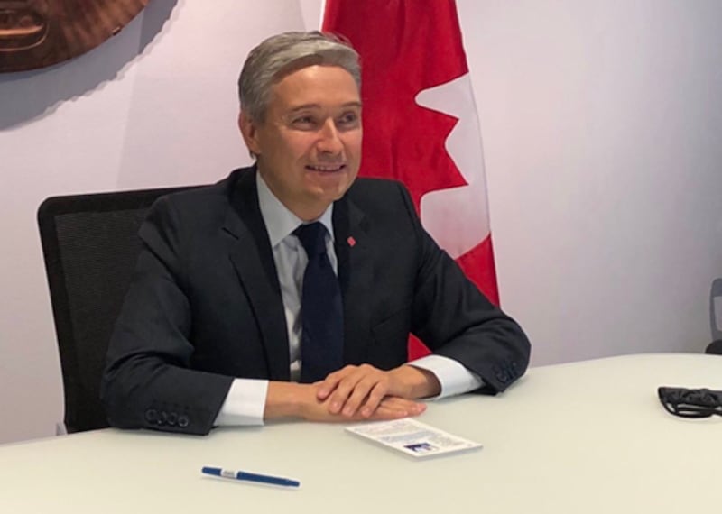 加拿大外長商鵬飛(Francois-Philippe Champagne)批評叢培武發言不當無法接受。表明加拿大支持人權及維護公民權益。(商鵬飛推特圖片 / 拍攝日期不詳)
