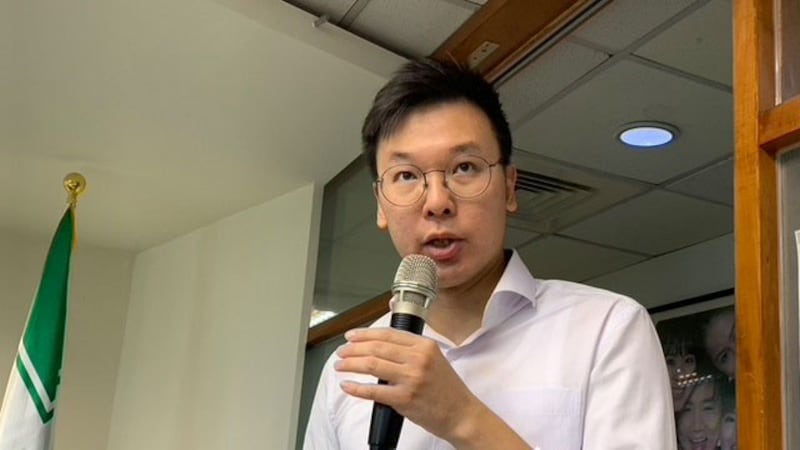 民进党秘书长林飞帆在个人脸书反对黄健庭任命案。(资料照)