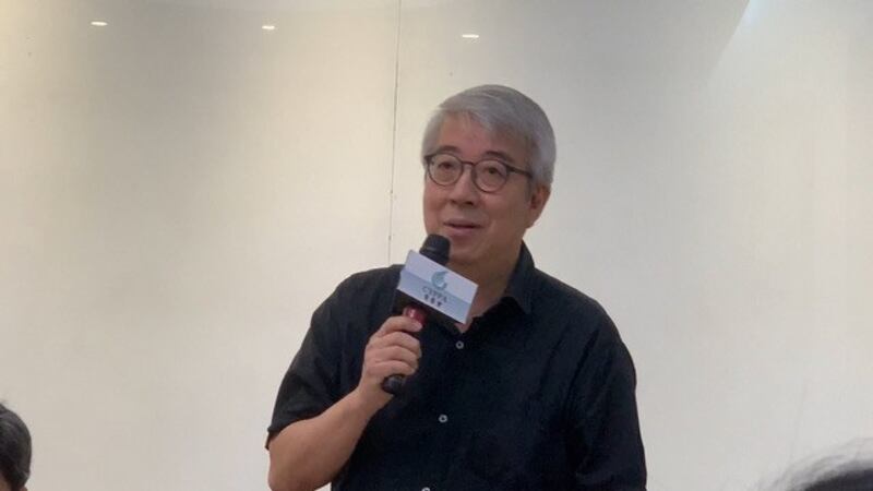 政大教授郭力昕认为不该惩罚陆生。(记者 黄春梅摄)