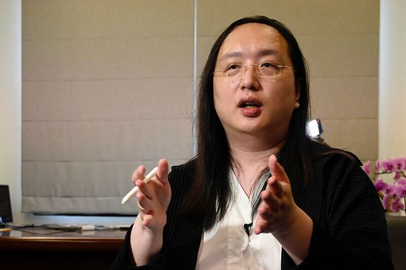 台湾行政院政务委员唐凤(法新社资料照)