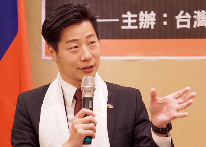 2020年7月8日,「台灣國會西藏連線」會長林昶佐:台灣民間隨時都方便歡迎達賴訪台,不知道政府甚麼時候方便。(鍾廣政 攝)